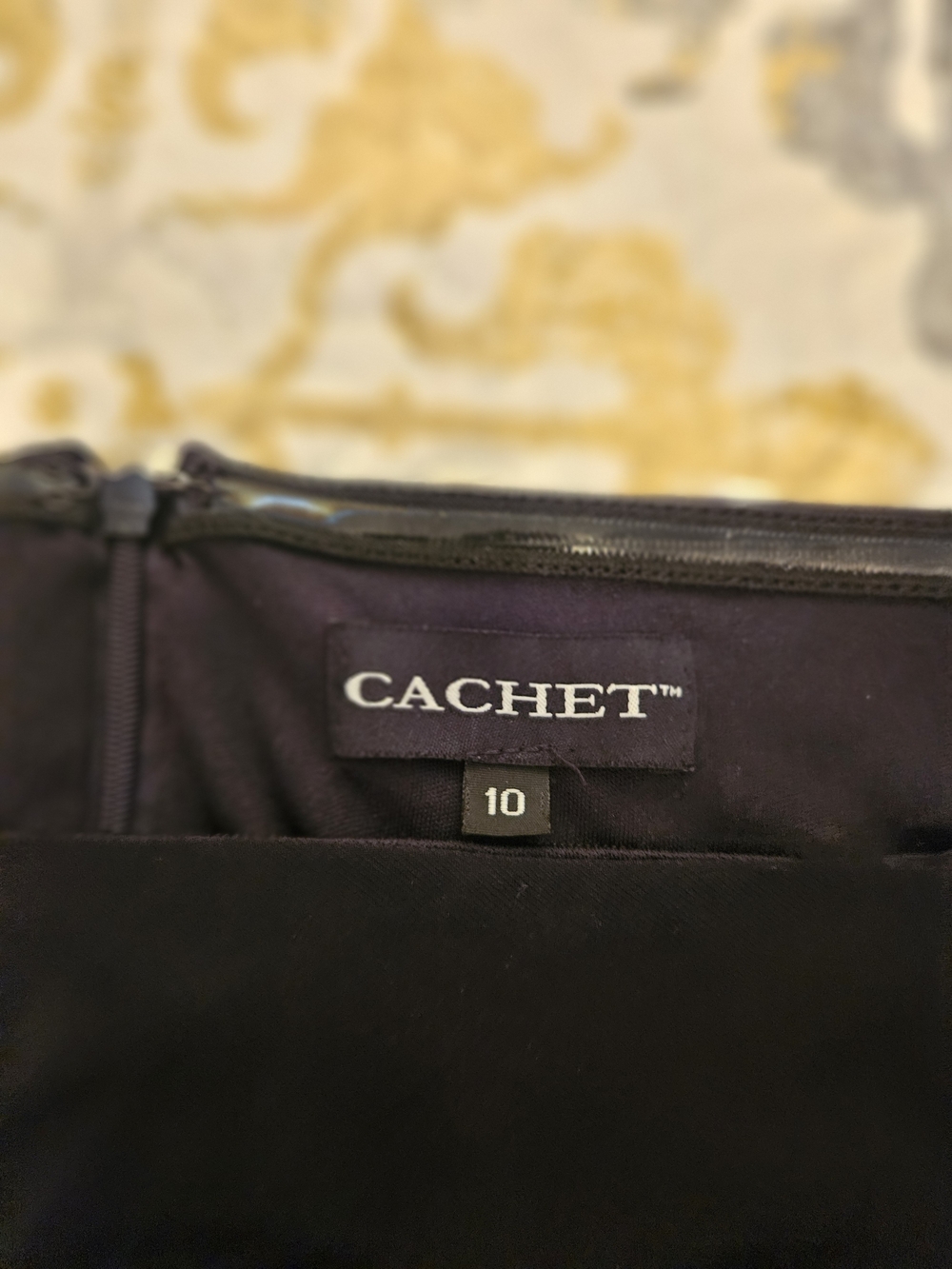 Cachet Strapless Black Evening Dress